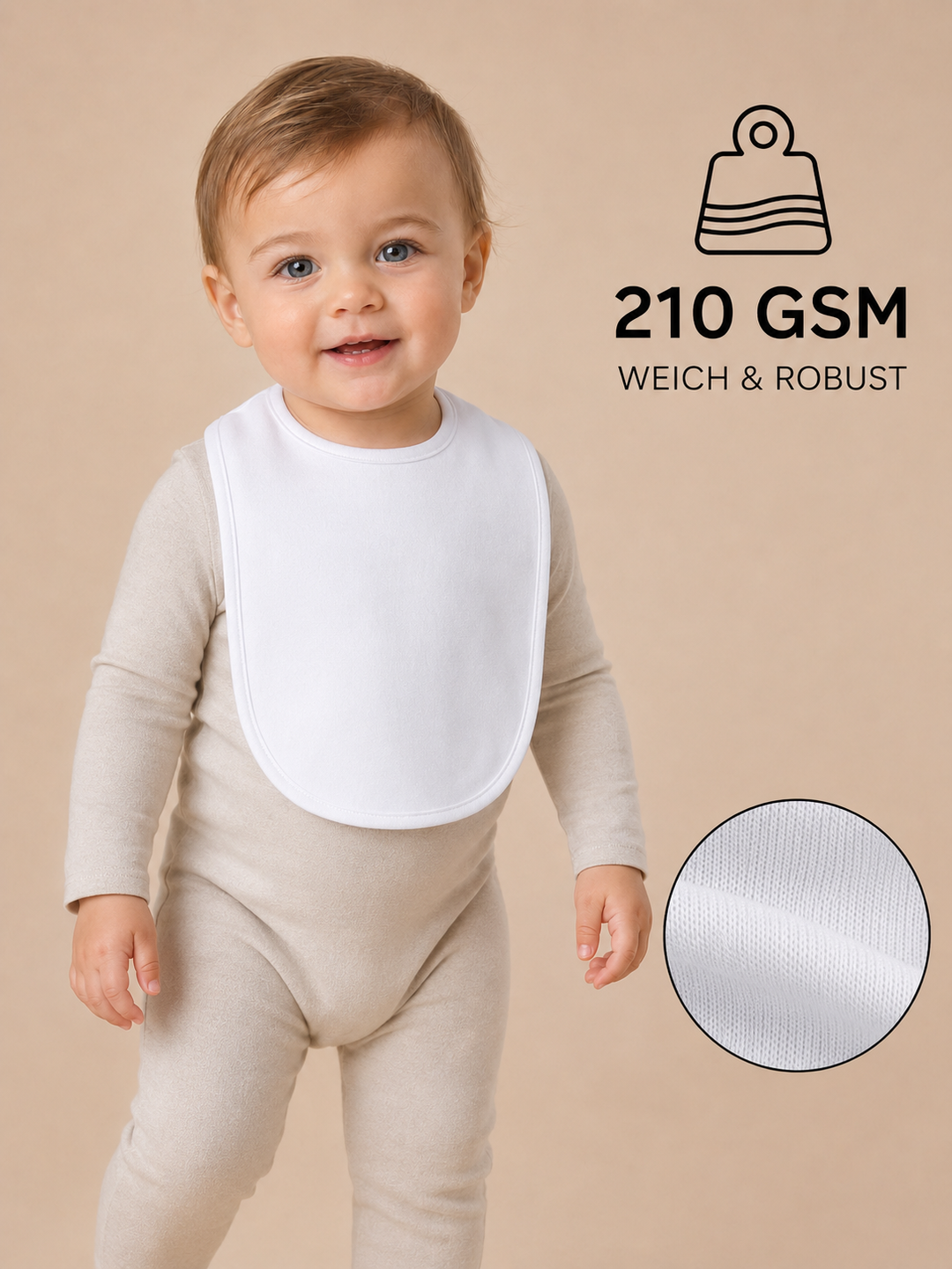 Sitztgut Baby Lätzchen aus Bio-Baumwolle