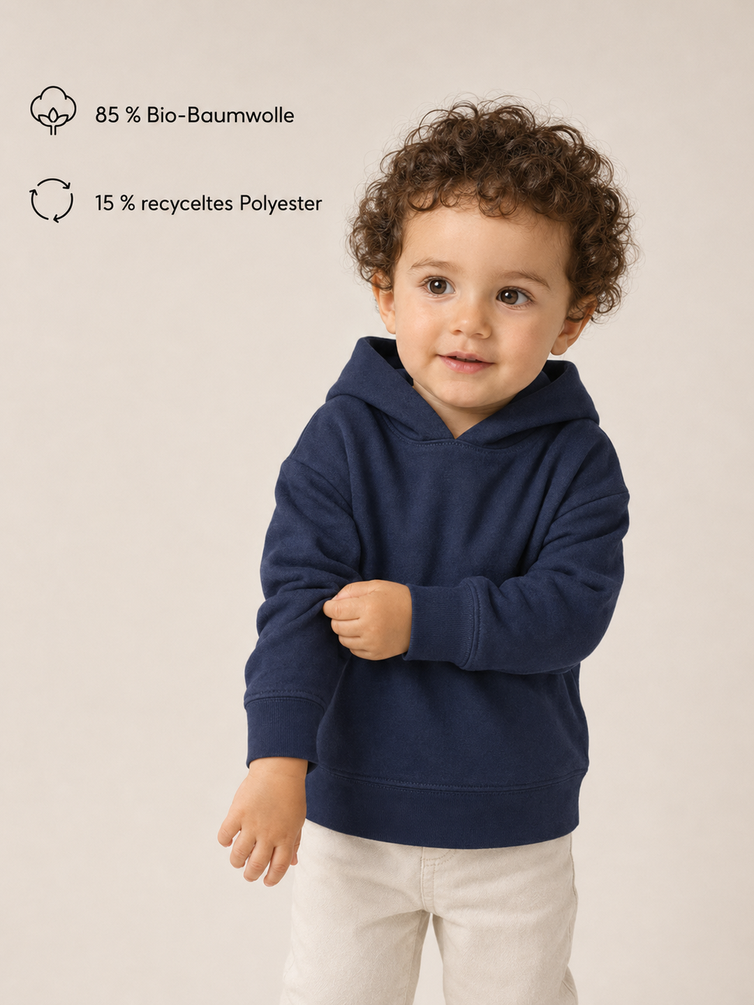 Sitztgut Baby Hoodie aus Bio-Baumwolle