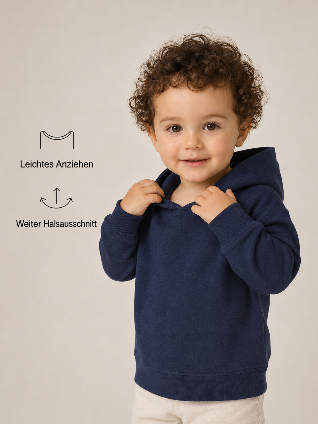 Sitztgut Baby Hoodie aus Bio-Baumwolle