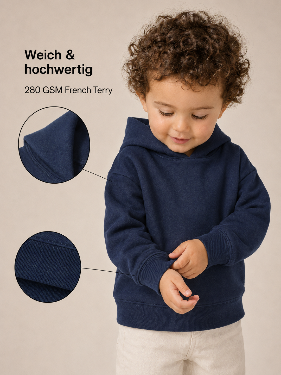 Sitztgut Baby Hoodie aus Bio-Baumwolle