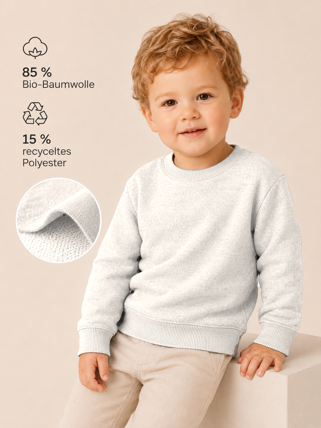 Sitztgut Baby Sweatshirt aus Bio-Baumwolle