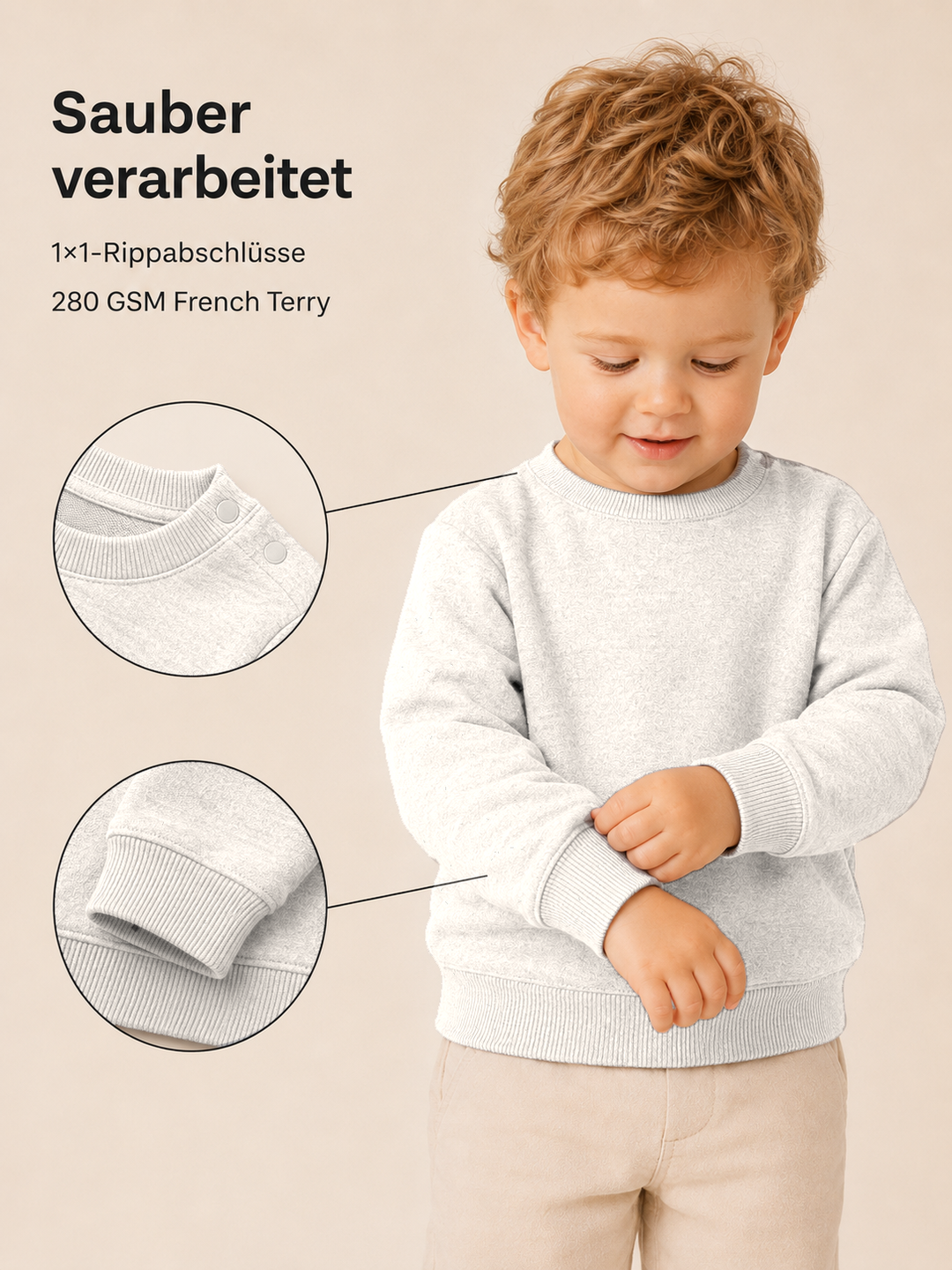 Sitztgut Baby Sweatshirt aus Bio-Baumwolle