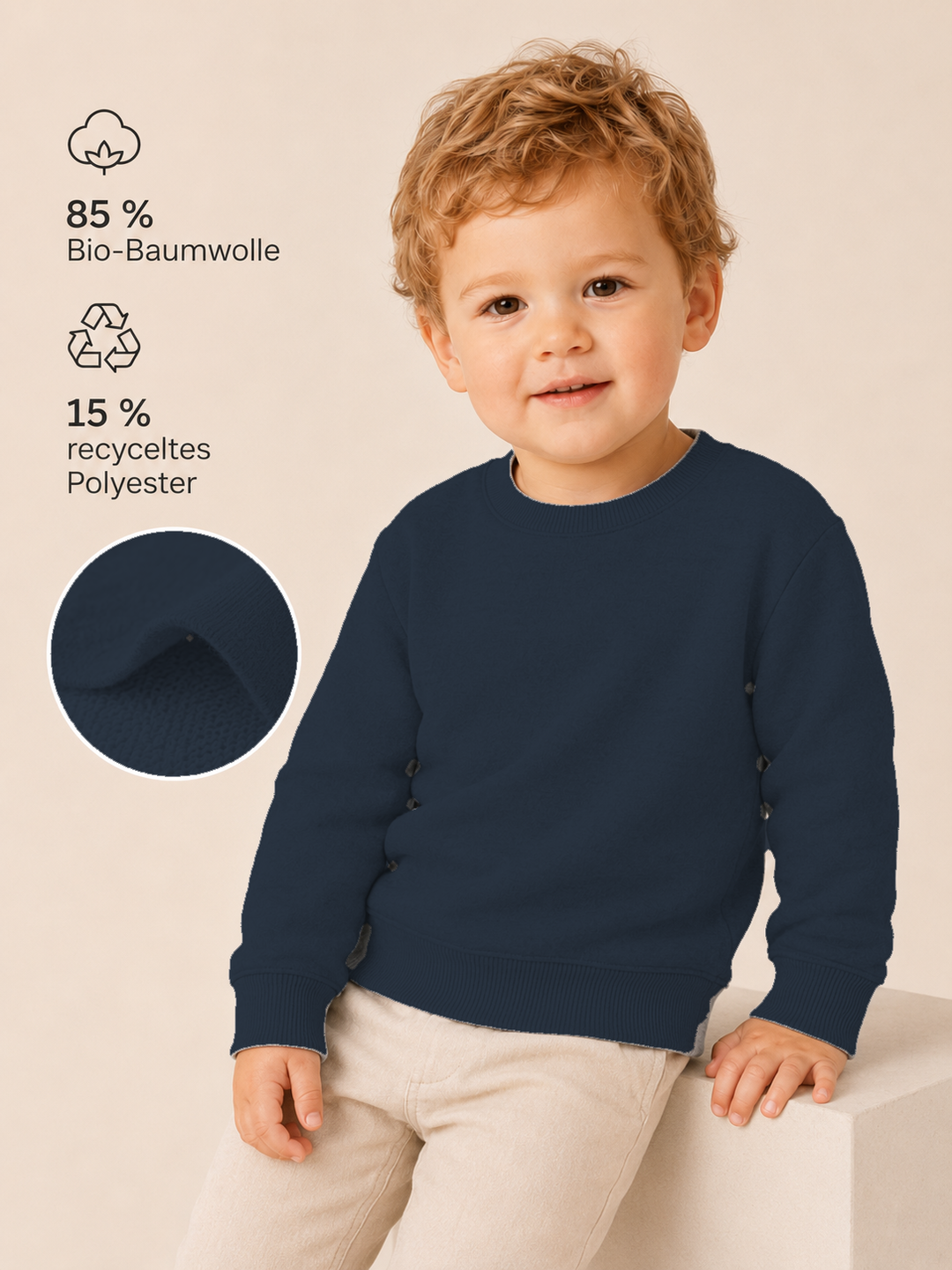 Sitztgut Baby Sweatshirt aus Bio-Baumwolle