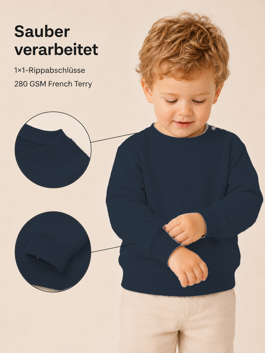 Sitztgut Baby Sweatshirt aus Bio-Baumwolle
