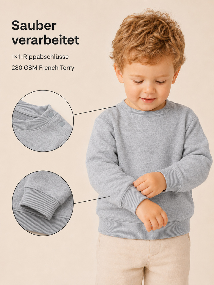 Sitztgut Baby Sweatshirt aus Bio-Baumwolle