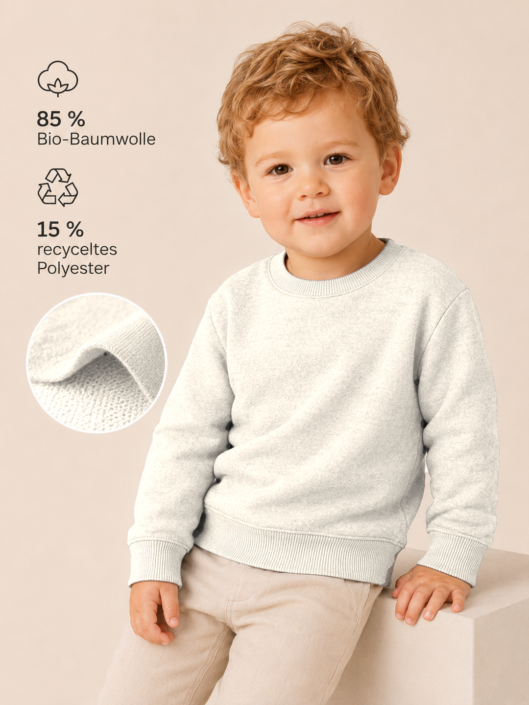Sitztgut Baby Sweatshirt aus Bio-Baumwolle