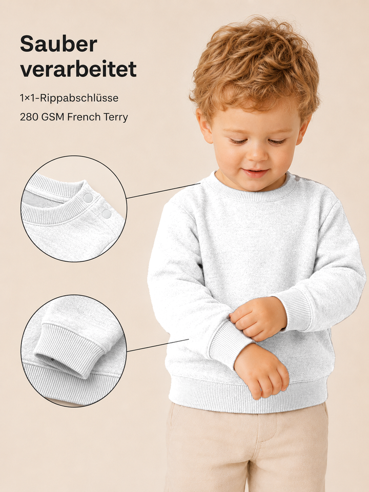 Sitztgut Baby Sweatshirt aus Bio-Baumwolle