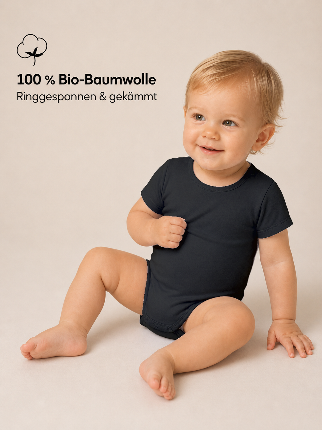 Sitztgut Baby Body aus Bio-Baumwolle