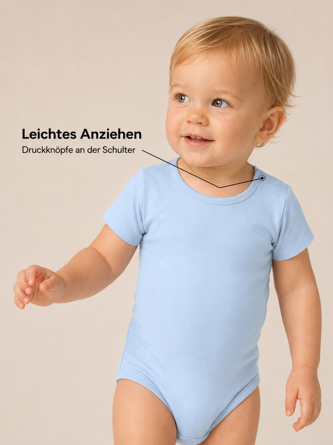 Sitztgut Baby Body aus Bio-Baumwolle