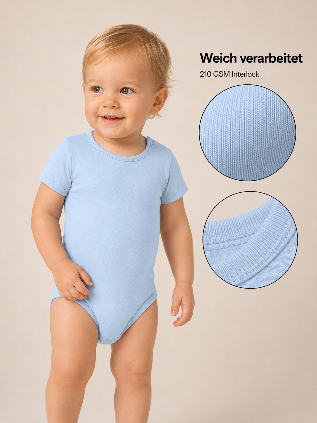 Sitztgut Baby Body aus Bio-Baumwolle