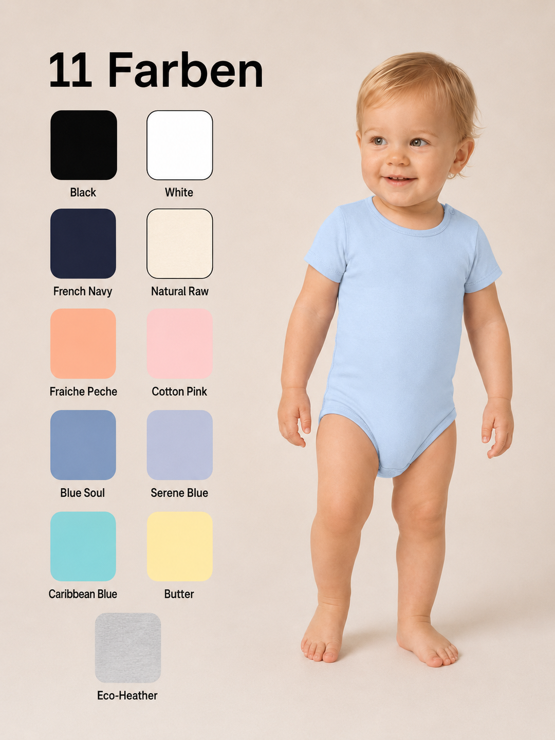 Sitztgut Baby Body aus Bio-Baumwolle