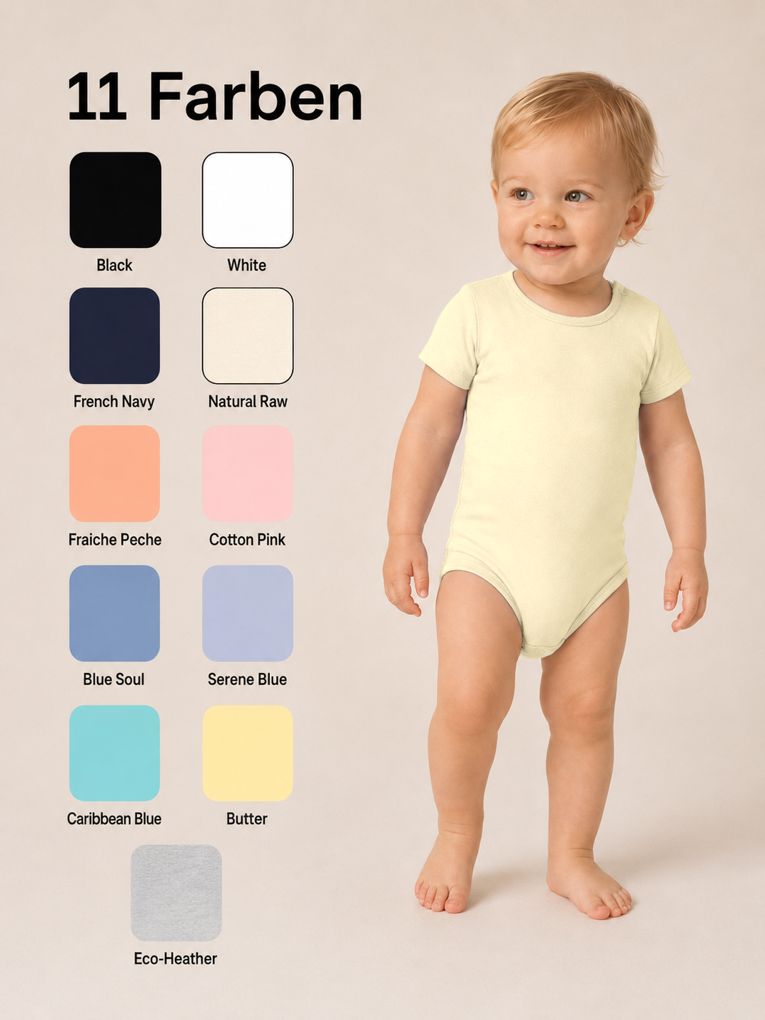 Sitztgut Baby Body aus Bio-Baumwolle