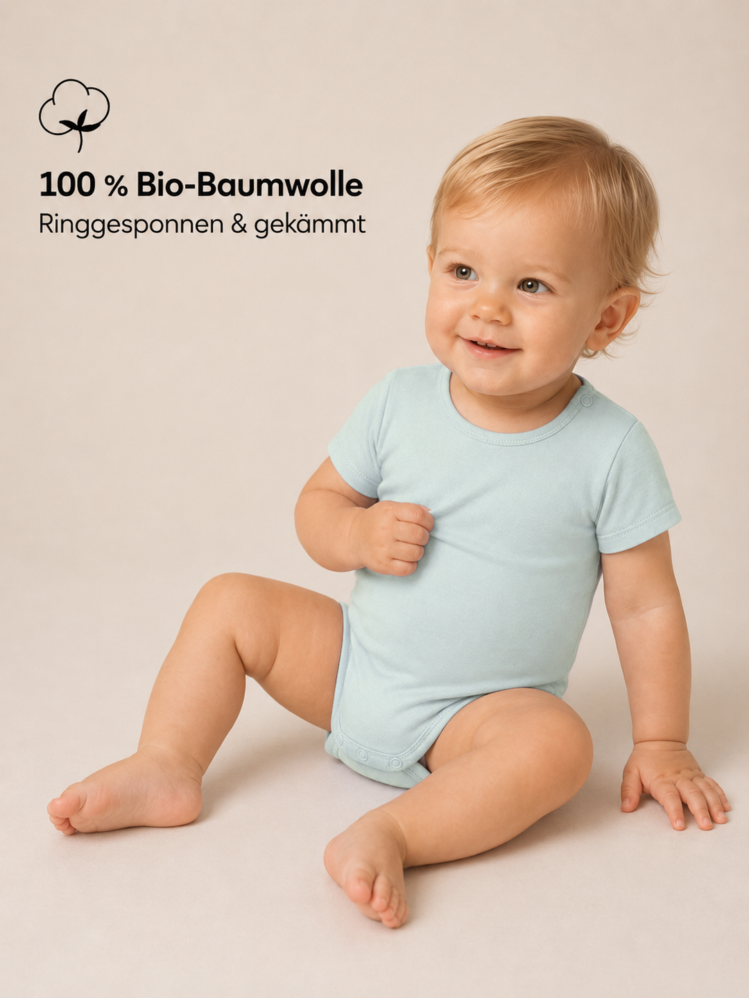 Sitztgut Baby Body aus Bio-Baumwolle