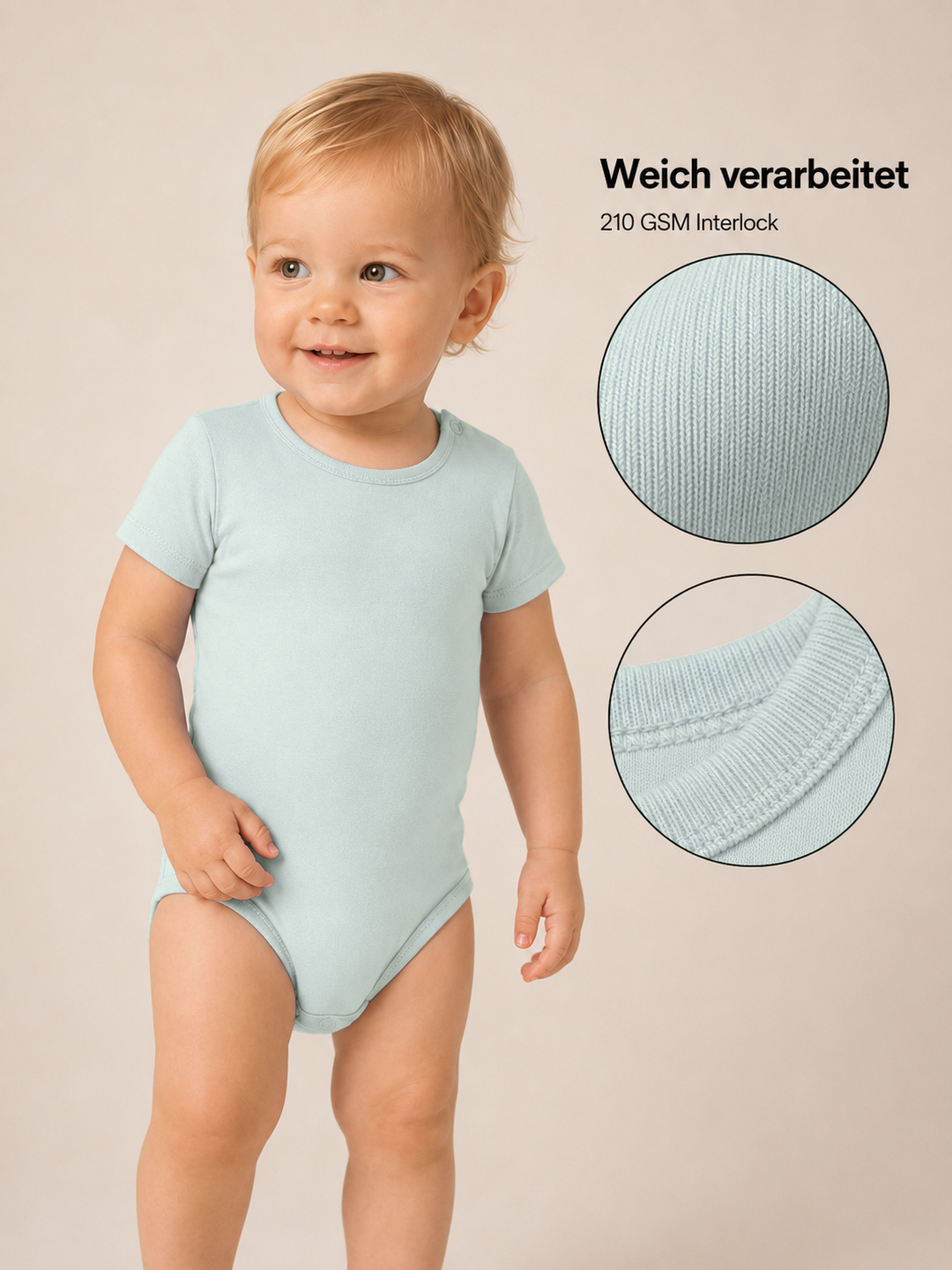 Sitztgut Baby Body aus Bio-Baumwolle