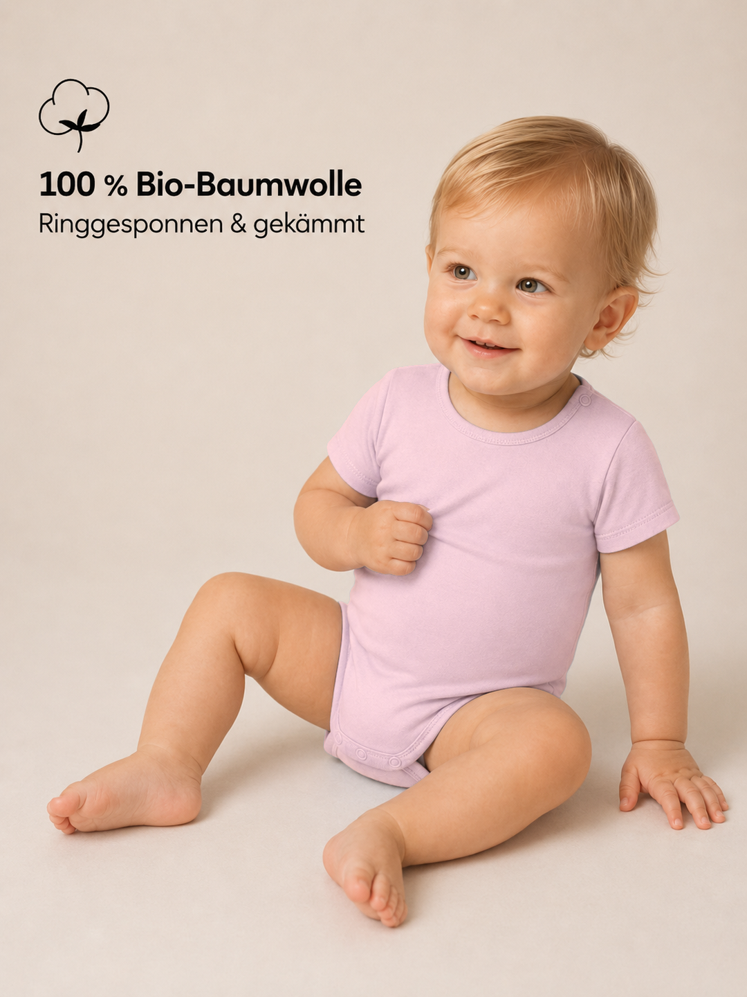 Sitztgut Baby Body aus Bio-Baumwolle