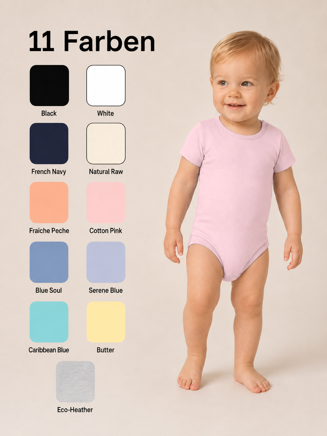 Sitztgut Baby Body aus Bio-Baumwolle