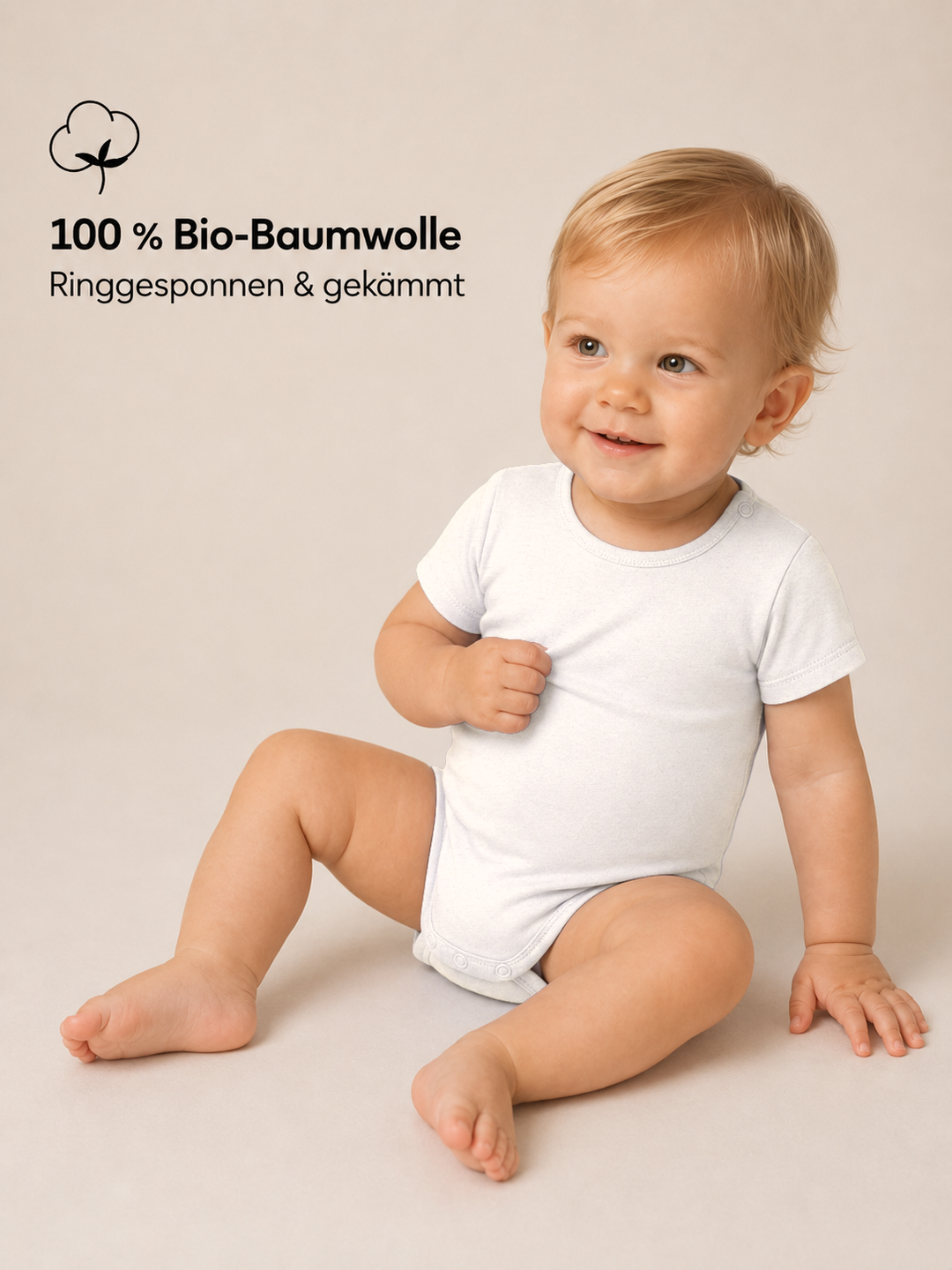 Sitztgut Baby Body aus Bio-Baumwolle