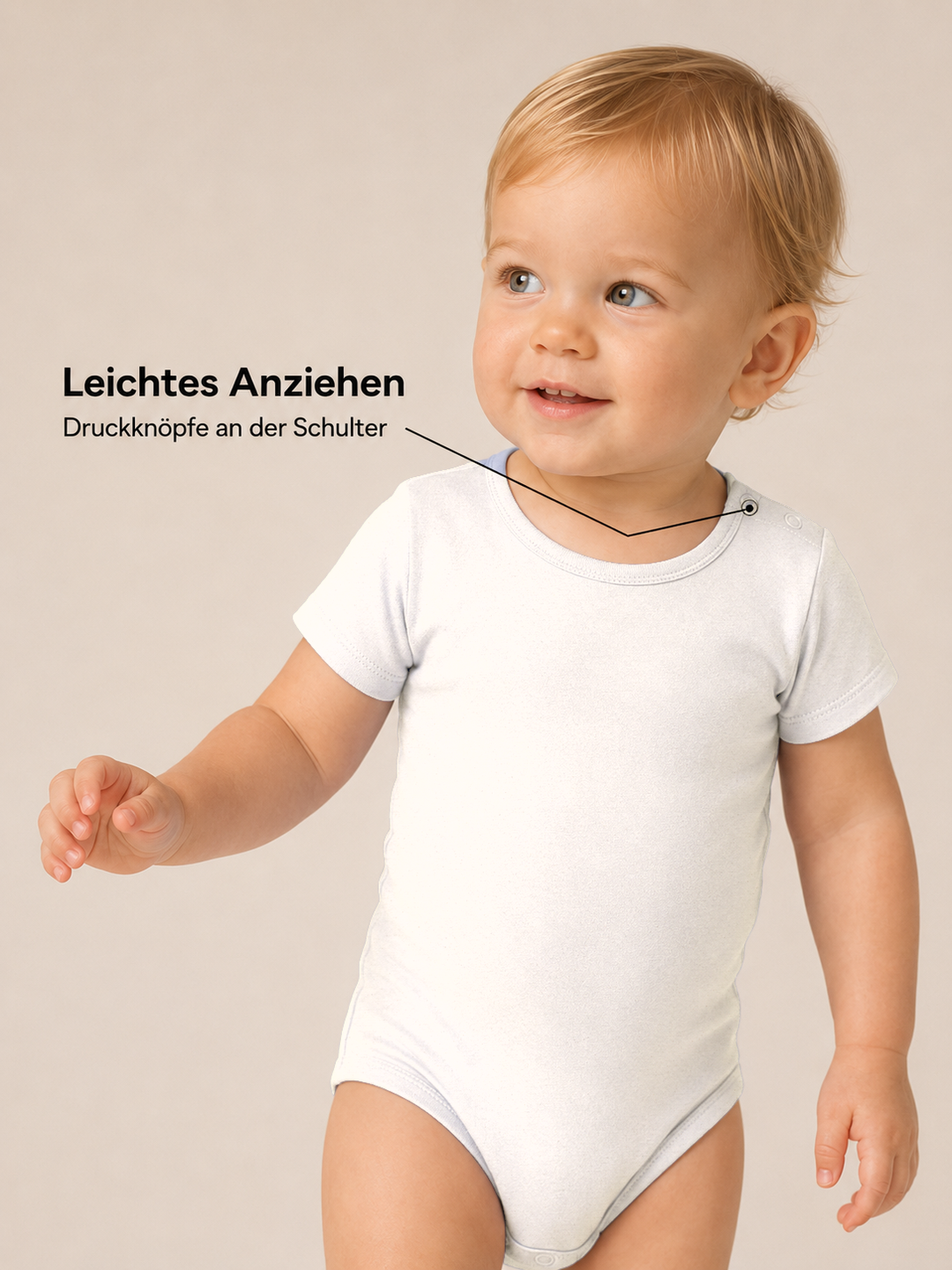 Sitztgut Baby Body aus Bio-Baumwolle