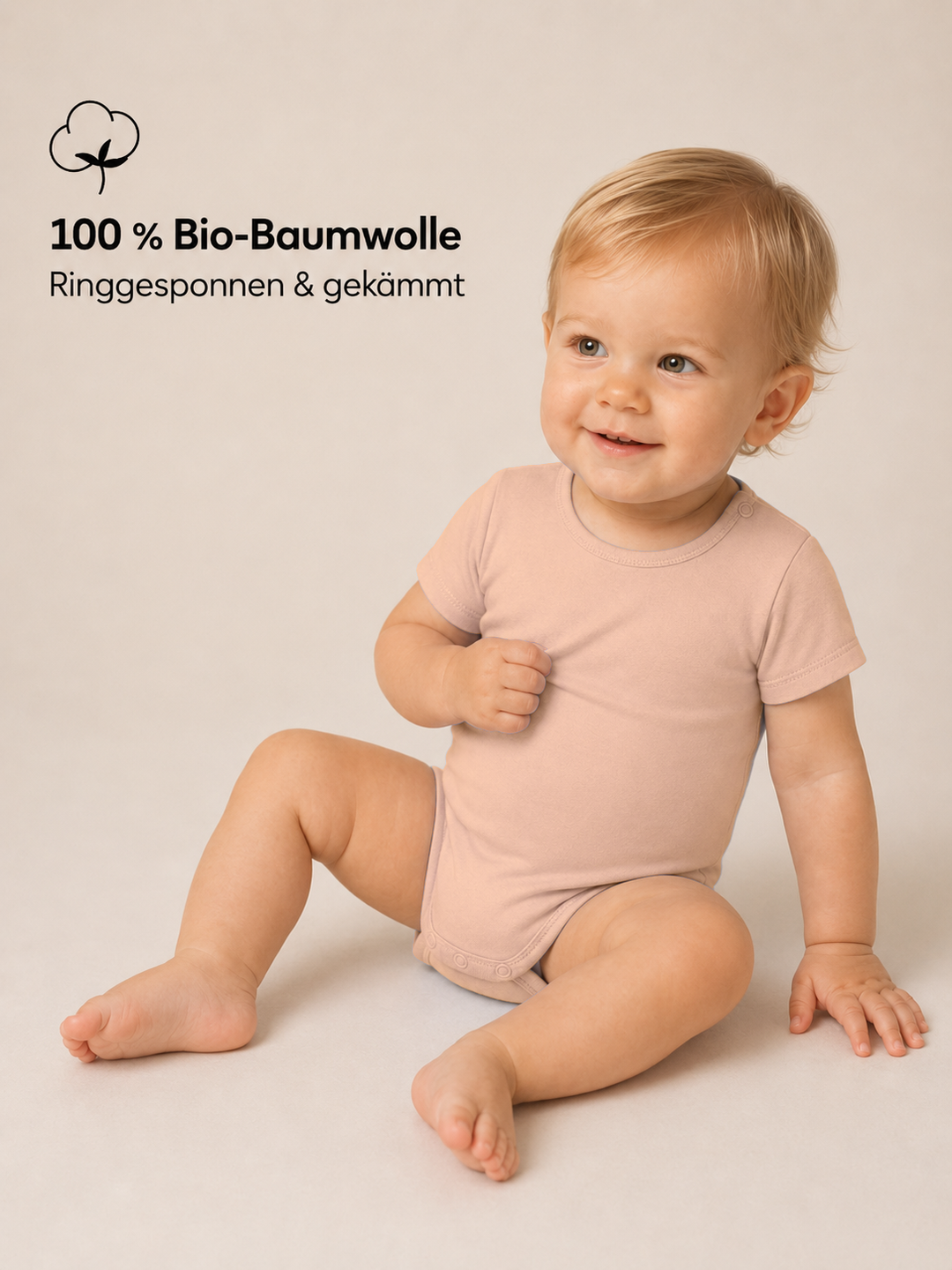 Sitztgut Baby Body aus Bio-Baumwolle