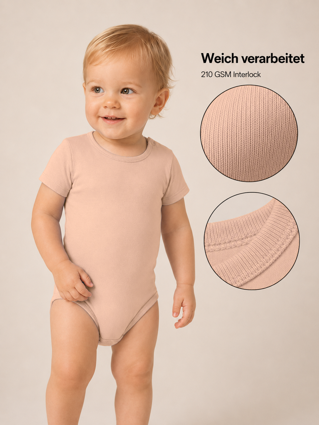 Sitztgut Baby Body aus Bio-Baumwolle