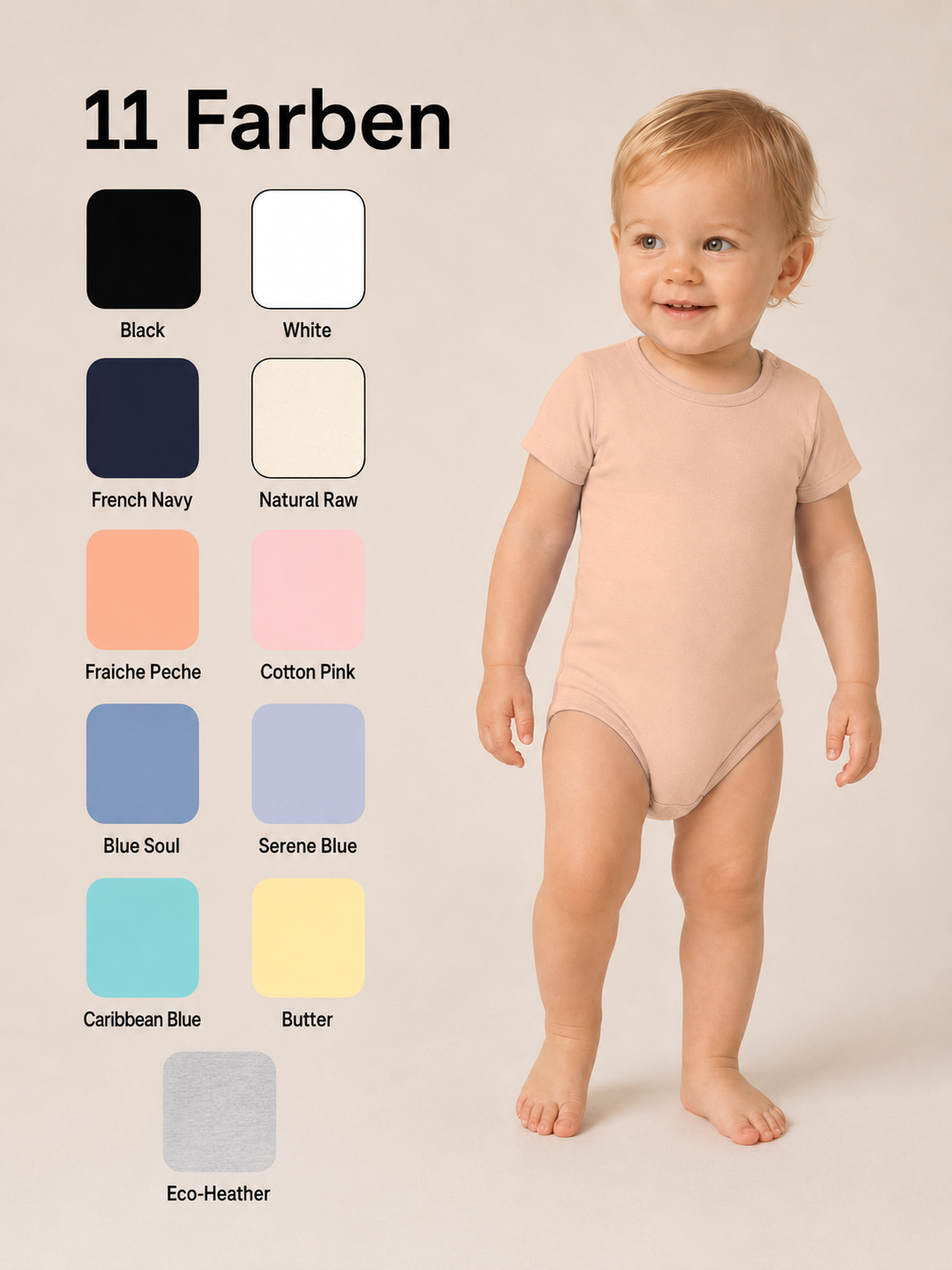 Sitztgut Baby Body aus Bio-Baumwolle