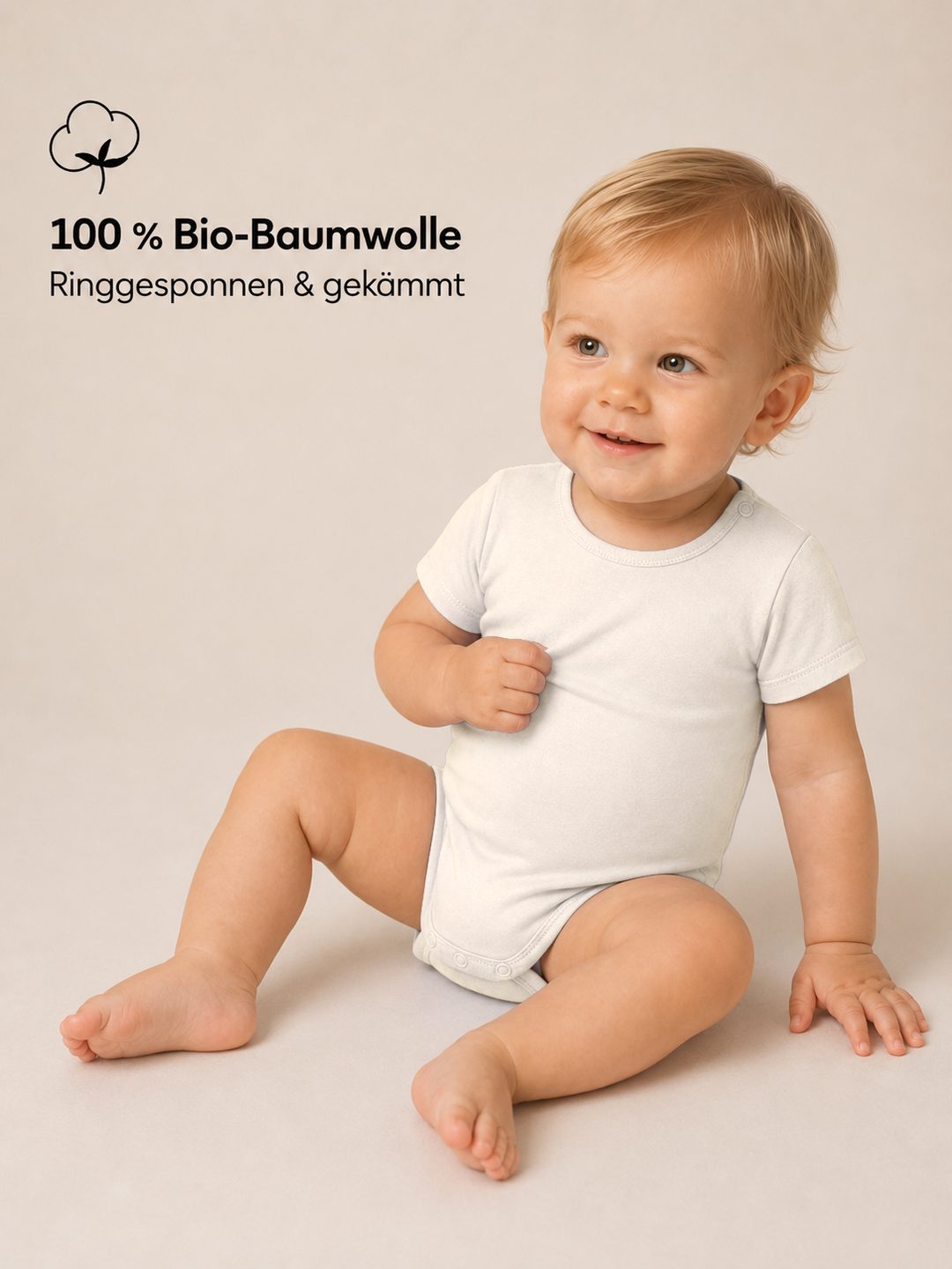 Sitztgut Baby Body aus Bio-Baumwolle