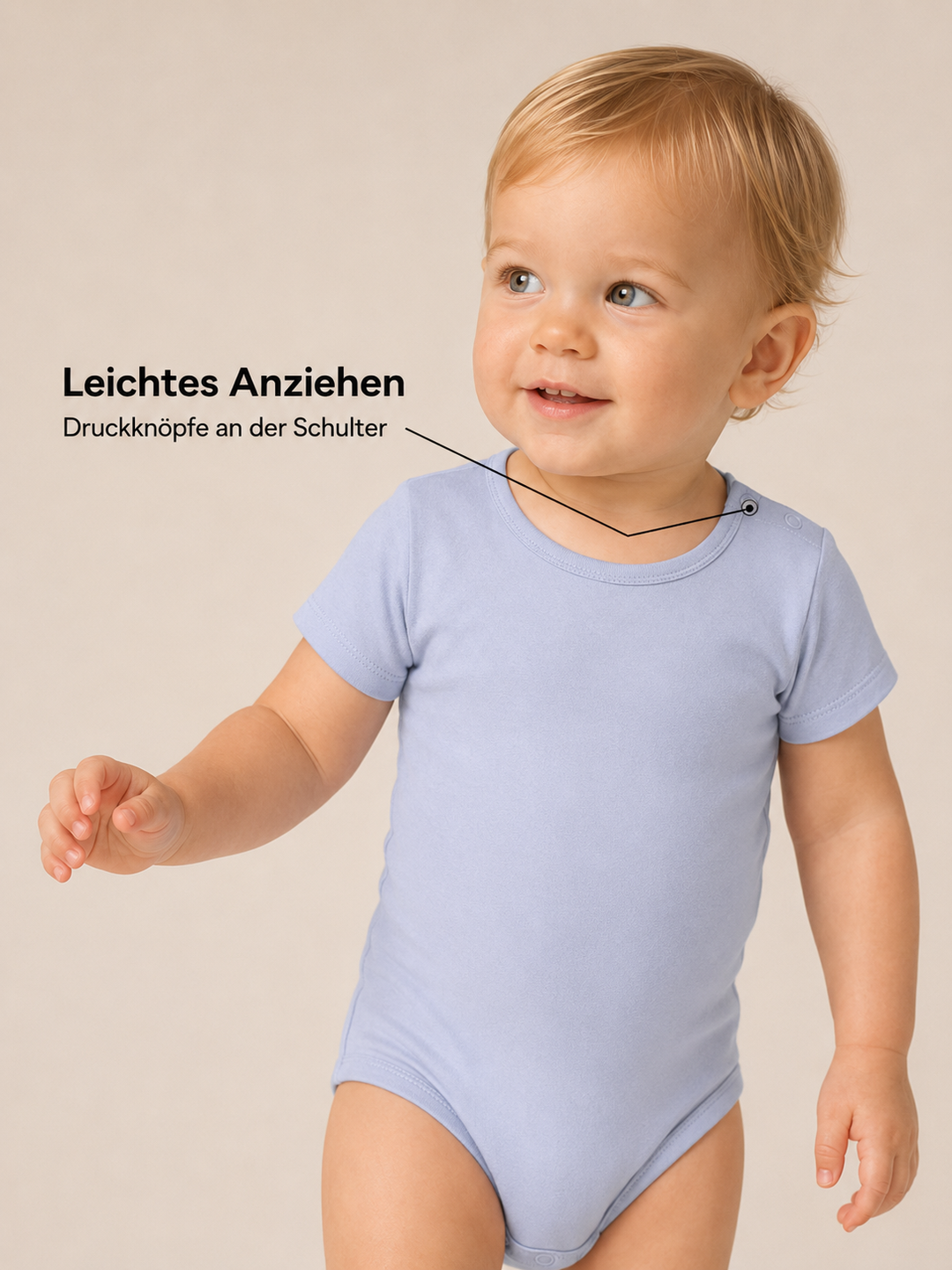 Sitztgut Baby Body aus Bio-Baumwolle