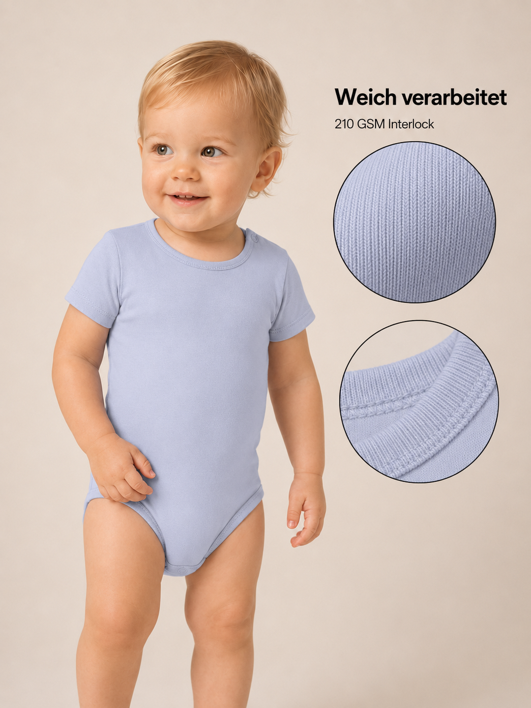 Sitztgut Baby Body aus Bio-Baumwolle