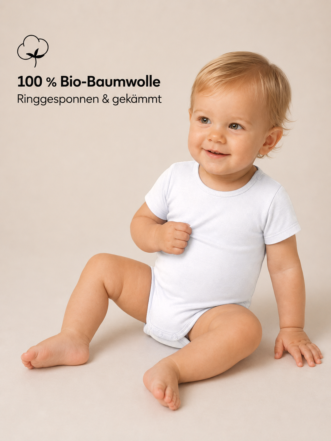 Sitztgut Baby Body aus Bio-Baumwolle