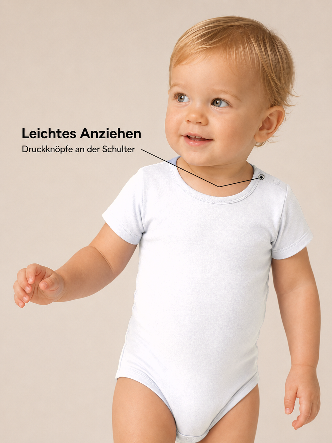 Sitztgut Baby Body aus Bio-Baumwolle