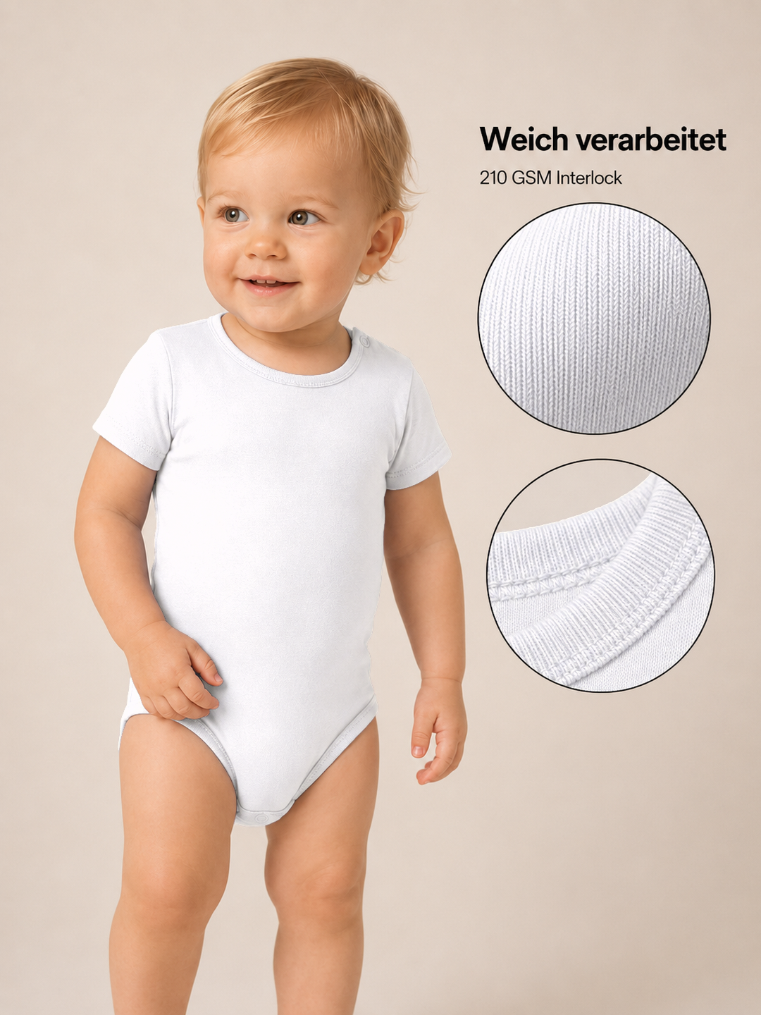 Sitztgut Baby Body aus Bio-Baumwolle