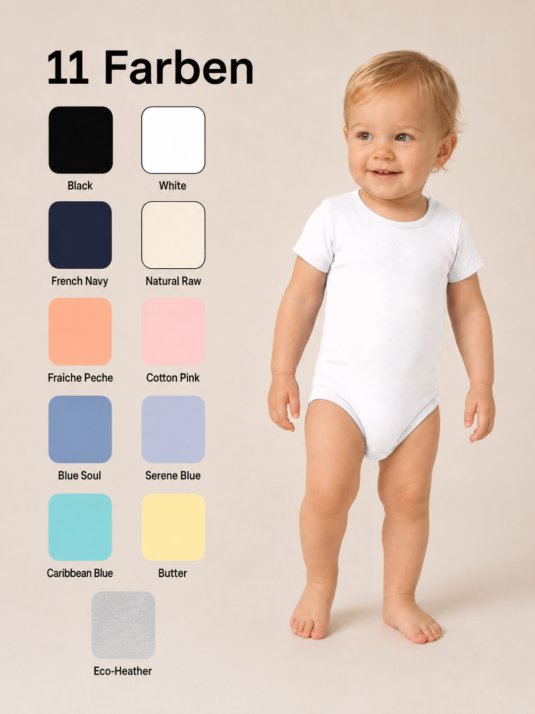 Sitztgut Baby Body aus Bio-Baumwolle