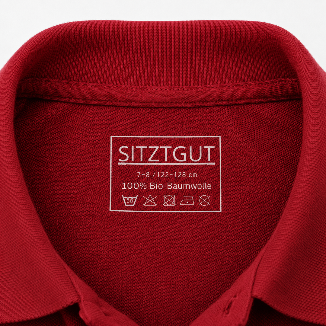 Sitztgut Kinder Polo-Shirt aus Bio-Baumwolle