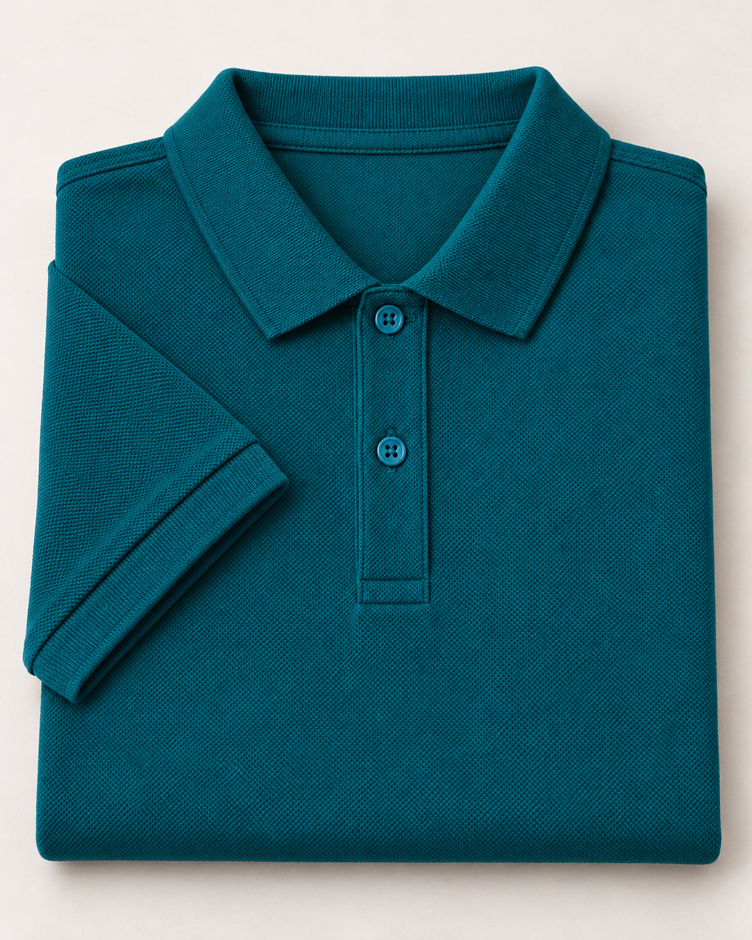 Sitztgut Damen-Poloshirt aus Baumwoll-Piqué, 185 g/m² – Ocean Depth – Materialdetail