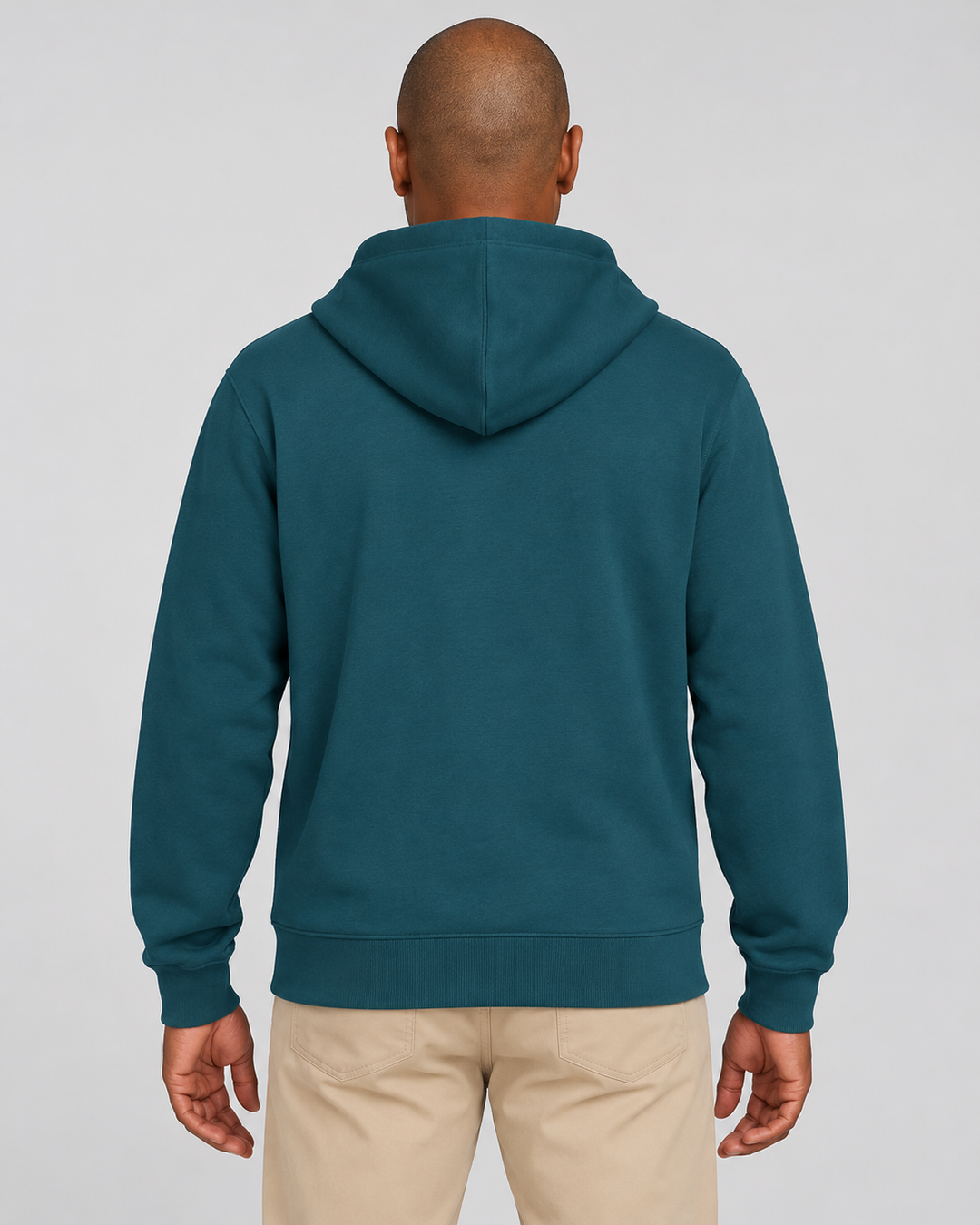 Sitztgut Unisex-Sweatjacke aus Baumwolle mit Kapuze – Stargazer – Rückenansicht