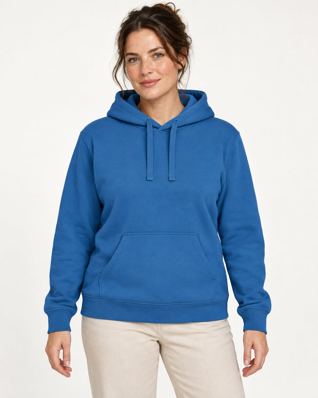 Sitztgut Damen-Hoodie mit Kängurutasche – Royal Blue – Vorderansicht
