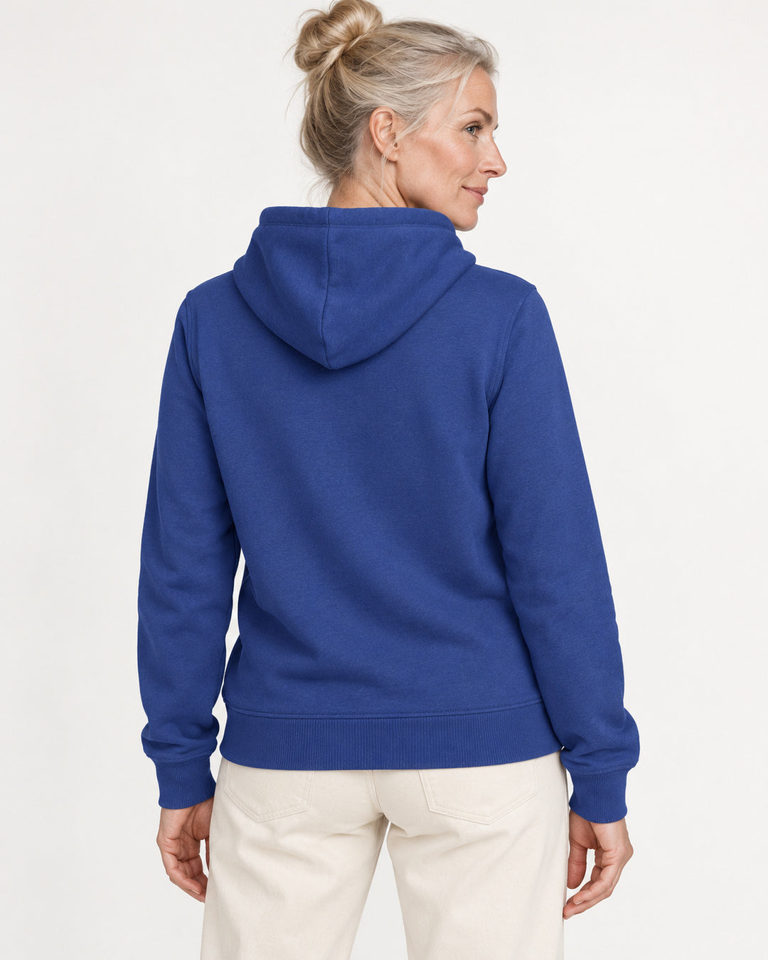 Sitztgut Damen-Hoodie mit Kängurutasche – Dusk – Rückenansicht