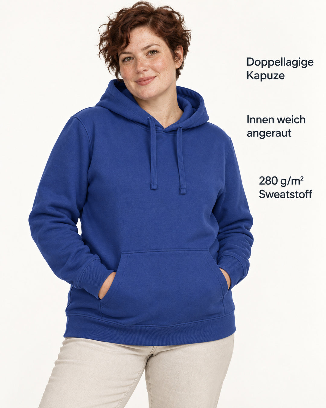 Sitztgut Damen-Hoodie mit Kängurutasche – Dusk – Produktvorteile