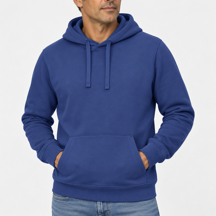 Sitztgut Unisex-Hoodie mit Kängurutasche – Dusk – Materialdetail