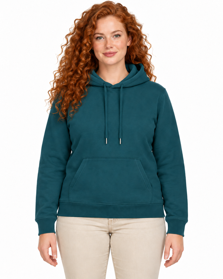 Sitztgut Damen-Hoodie aus Baumwolle, 350 g/m² – Stargazer – Vorderansicht