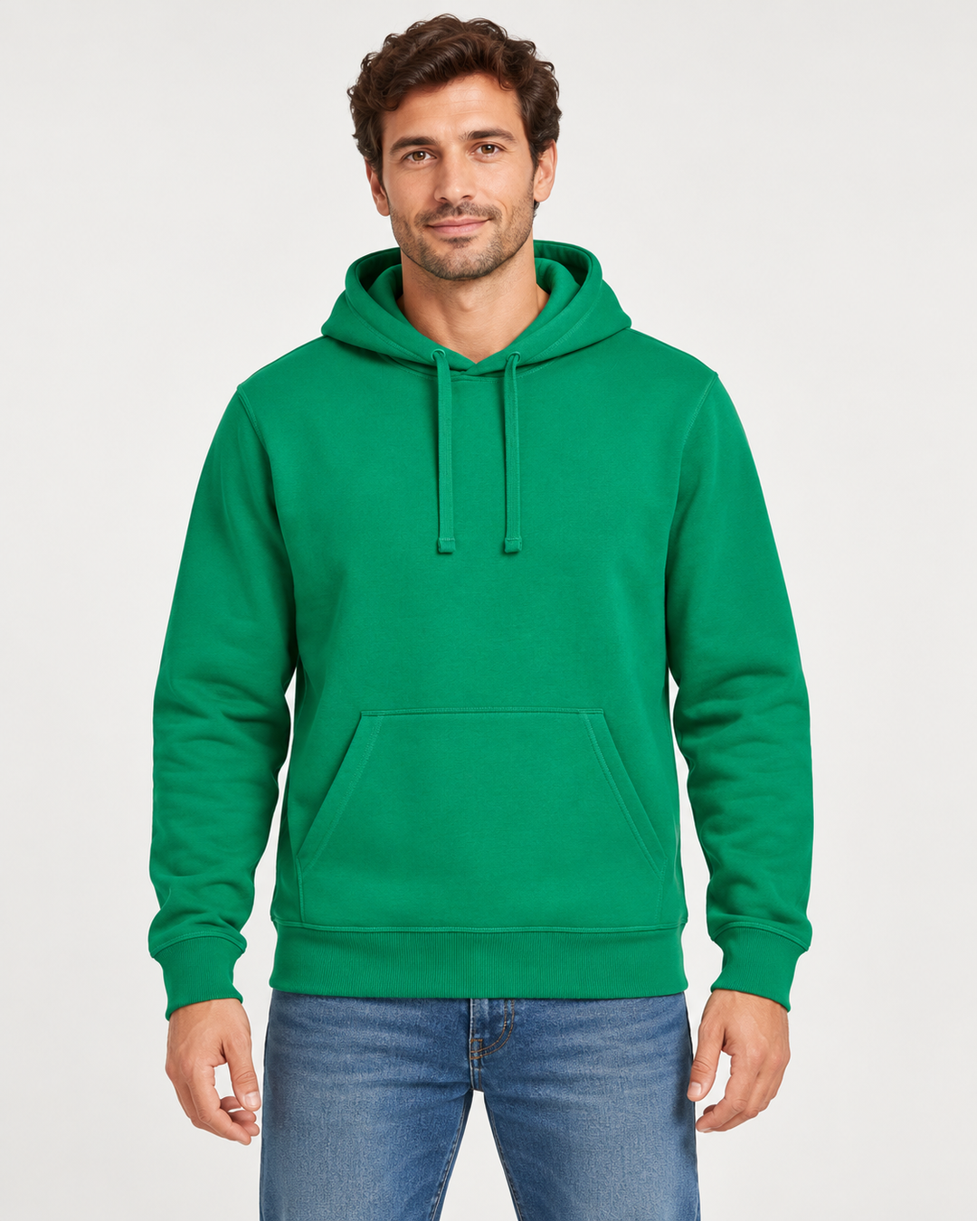 Sitztgut Unisex-Hoodie mit Kängurutasche – Verdant Green – Vorderansicht