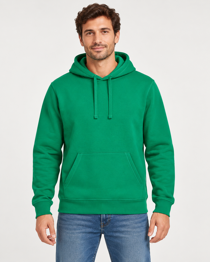 Sitztgut Unisex-Hoodie mit Kängurutasche – Verdant Green – Vorderansicht
