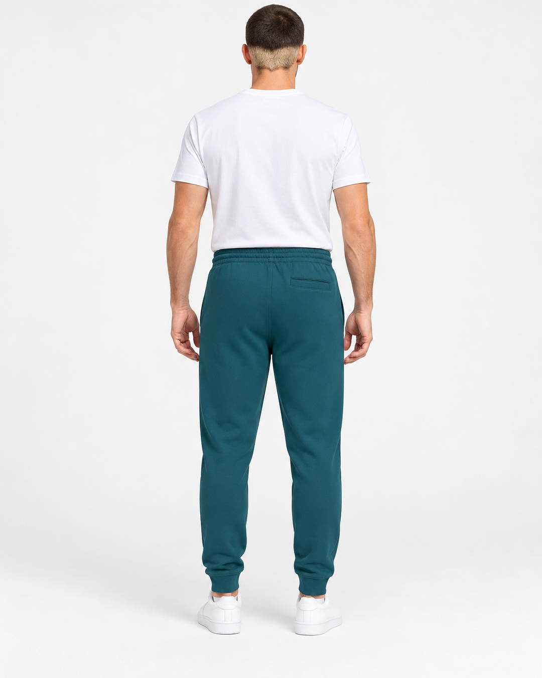 Sitztgut Unisex-Jogginghose aus Baumwolle mit Rippbündchen – Stargazer – Rückenansicht
