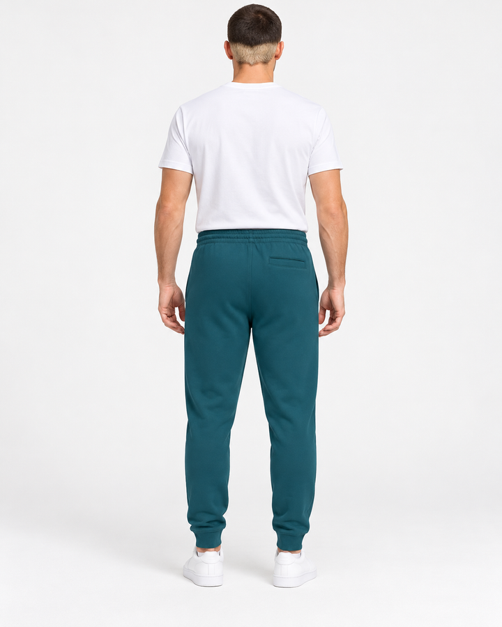Sitztgut Unisex-Jogginghose aus Baumwolle mit Rippbündchen – Stargazer – Rückenansicht
