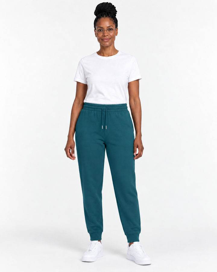 Sitztgut Unisex-Jogginghose aus Baumwolle mit Rippbündchen – Stargazer – Vorderansicht