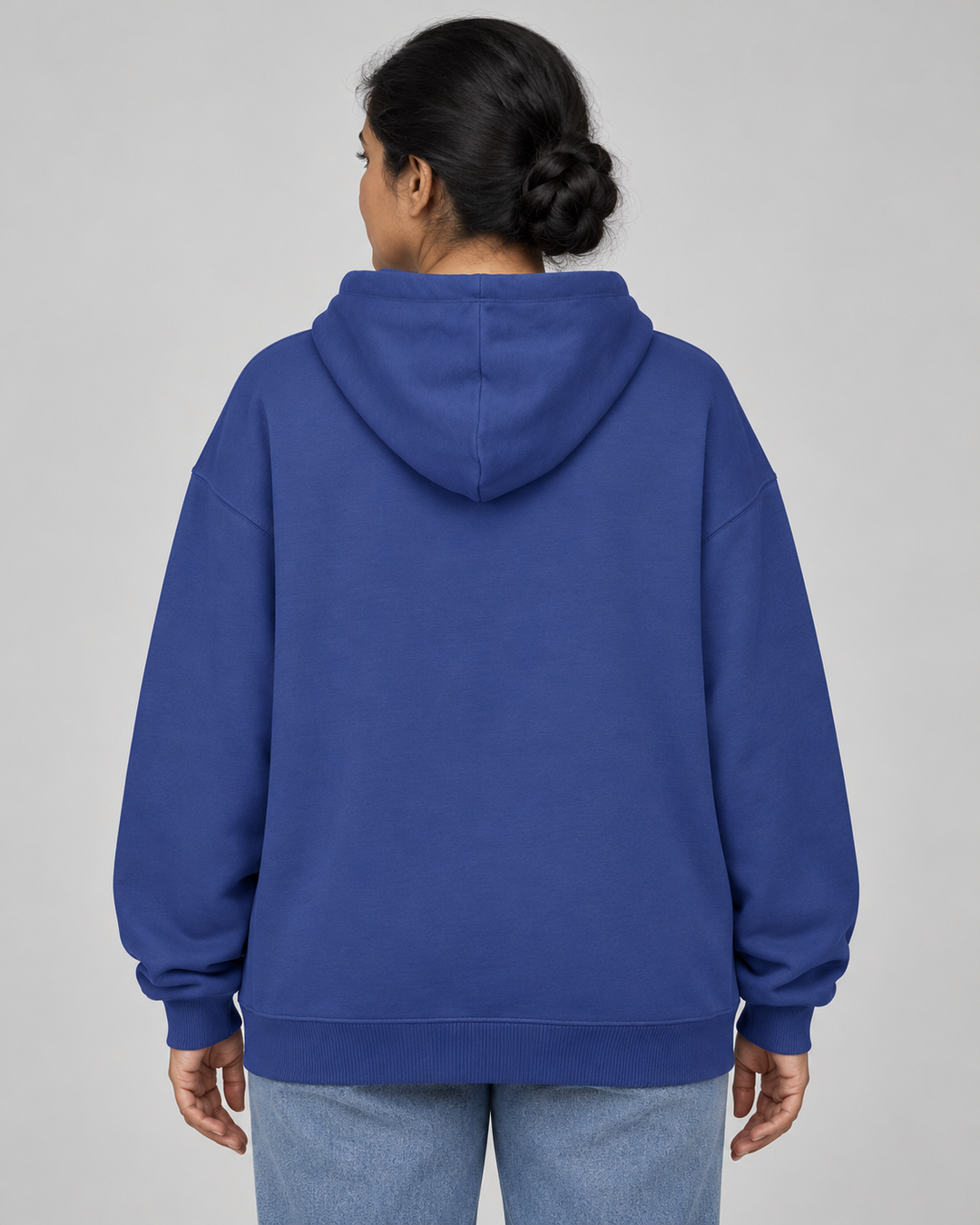 Sitztgut Unisex-Hoodie aus Baumwolle, Oversized Fit – Dusk – Rückenansicht