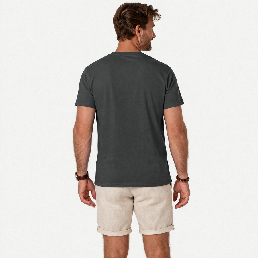 Casual Sitztgut T-Shirt Grau aus Bio-Baumwolle