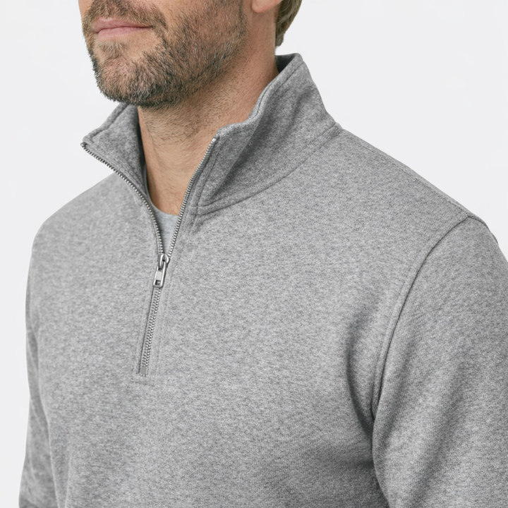 Herren Sweatshirt mit Reissverschluss aus Bio-Baumwolle